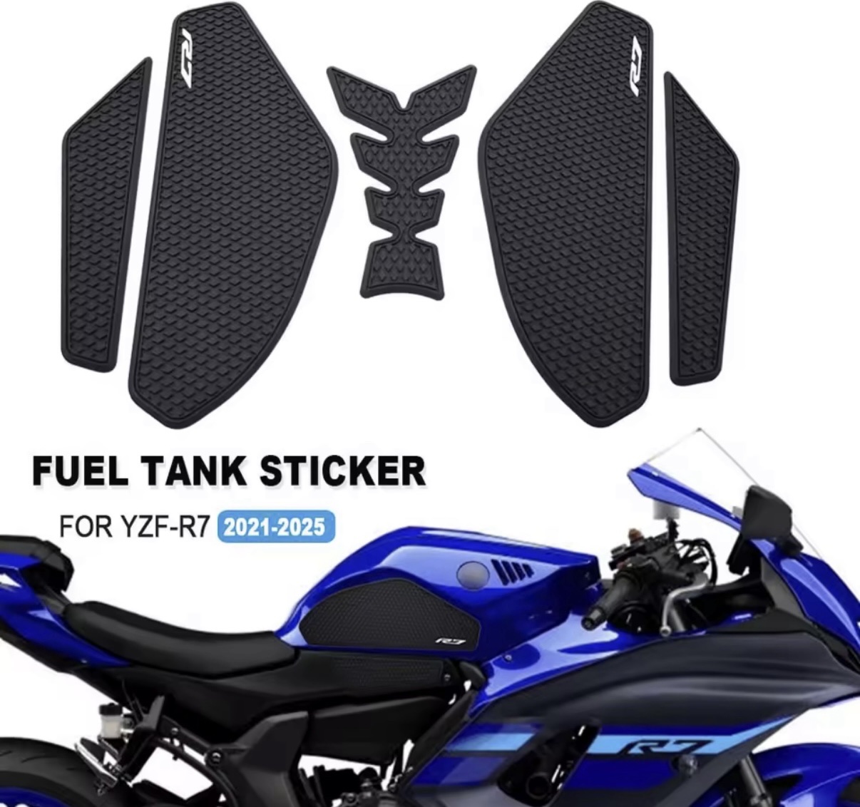 Комплект захисних накладок наліпки на бак Yamaha R7 2021–2025
